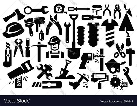 Construction tools Royalty Free Vector Image - VectorStock