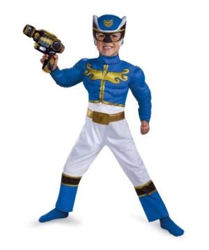 Power Ranger Blue Megaforce Muscle Baby Costume - Boys Power Ranger ...