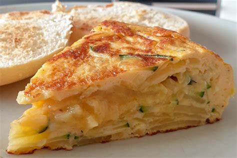 Spanish Tortilla with Zucchini, Leeks, Potatoes & Cheese Spanish Recipes