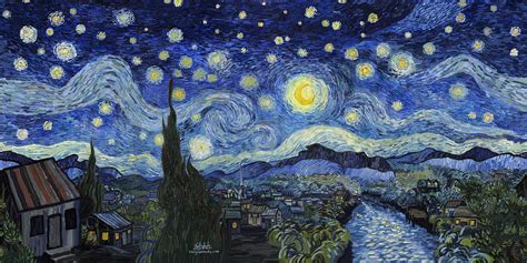 Captivating Starry Night Painting by Van Gogh