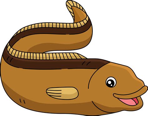 Eel Cartoon Colored Clipart Illustration 6458113 Vector Art at Vecteezy