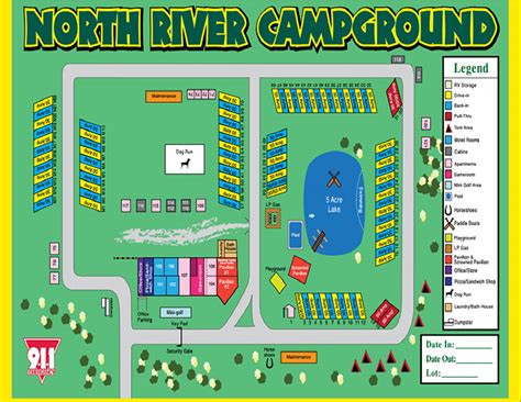 North River Campground Map & Rates