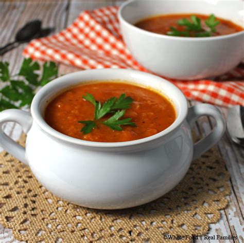 Classic Tomato Soup from Fresh Tomatoes Recipe | Just A Pinch Recipes