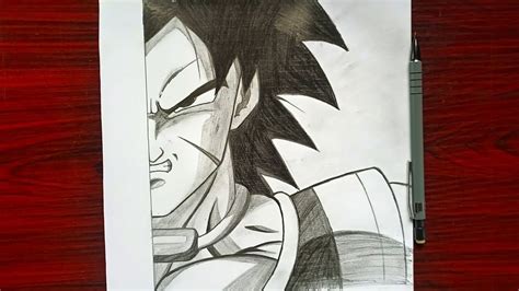 Easy pencil sketch | how to Draw Broly [ half face] | step by step ...