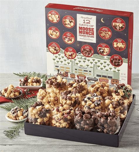 Harry & David 12 Days of Moose Munch® Premium Popcorn Advent Calendar ...