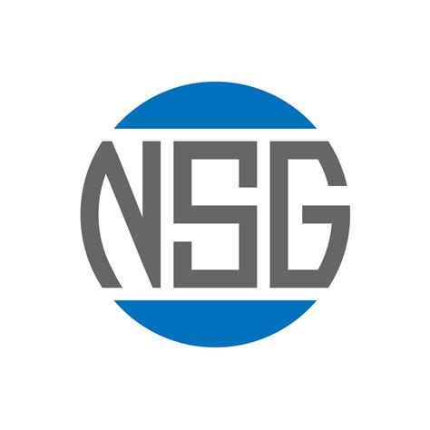 NSG letter logo design on white background. NSG creative initials ...