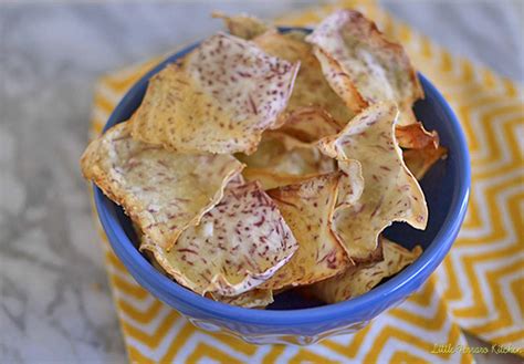 Homemade Taro Chips | The Little Ferraro Kitchen