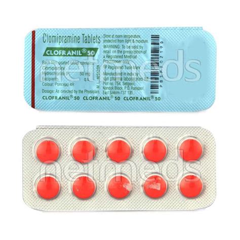 Clofranil 50mg Tablet 10'S : Price, Uses, Side Effects | Netmeds