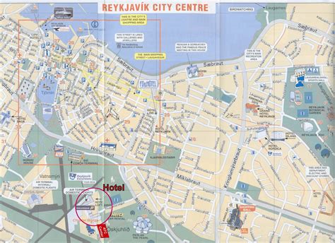 Reykjavik Center Map - Reykjavik Iceland • mappery