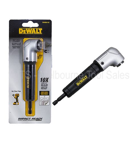 DEWALT RIGHT ANGLE DRILL ATTACHMENT IMPACT READY 90 DEGREE - DWARA120