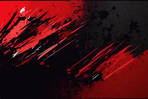 Red and black brush stroke banner background 19580124 Stock Photo at ...