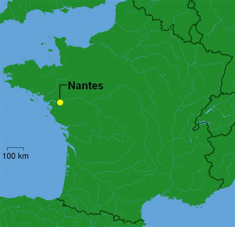 Nantes Map - France