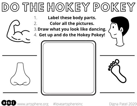 Hokey Pokey Handout | Art Sphere Inc.