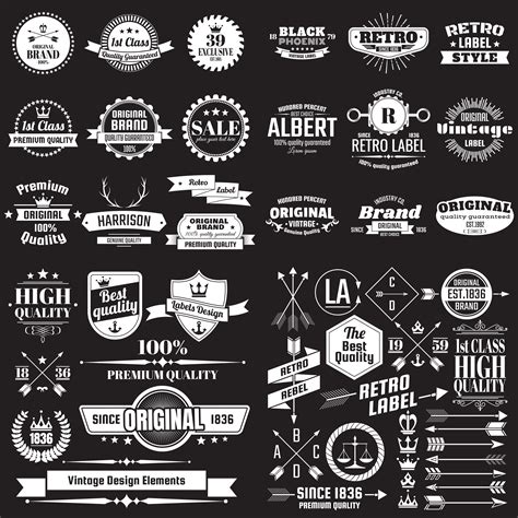 Vintage Retro Vector Logo for banner 327317 Vector Art at Vecteezy