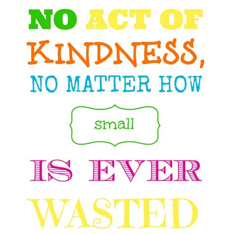 Free Printable: No Act of Kindness is Ever Wasted