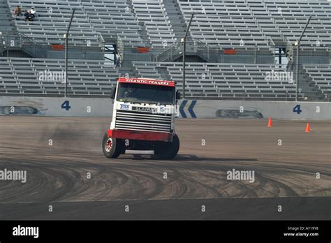 Big Rig Truck Racing Stock Photo - Alamy