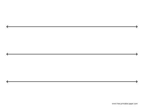 Blank Number Lines – Free-printable-paper.com