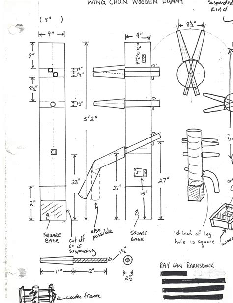 Wooden Dummy Plans — Global Wing Chun Academy