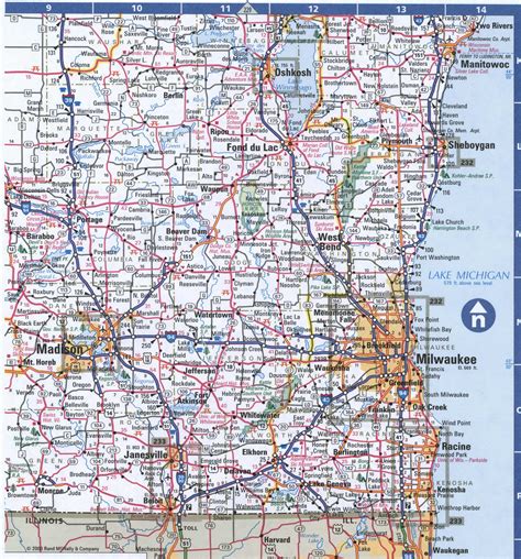 Map Wisconsin And Illinois - London Top Attractions Map