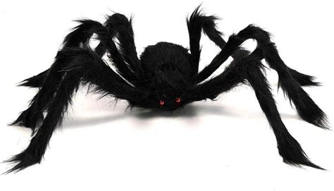 Qian66 2 Pack Halloween Spider, 19.7 inch Hairy Spider, Halloween ...