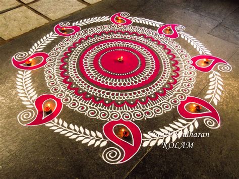 Pin by Nidhi Bhatt on Kolam/Rangoli ideas | Rangoli designs flower ...