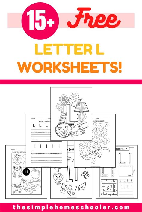 15+ Letter L Worksheets: Free & Easy Print! - The Simple Homeschooler