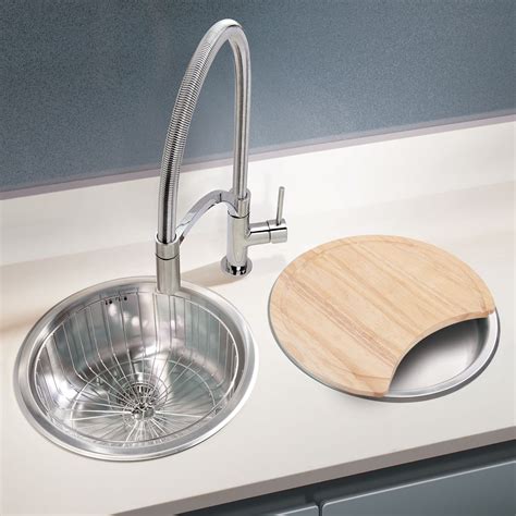 Round Kitchen Sinks / Belfry Kitchen Leda Single Bowl Undermount ...