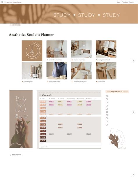 5 Free Aesthetic Notion Dashboard Templates — DIAxNA