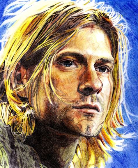 Kurt unplugged. | Portrait, Kurt cobain art, Kurt cobain