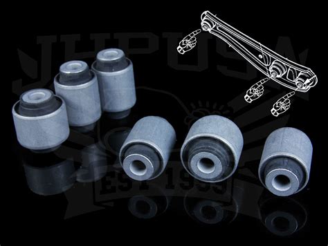 Hardrace Rear Lower Control Arm Bushings - 96-00 Civic - JHPUSA