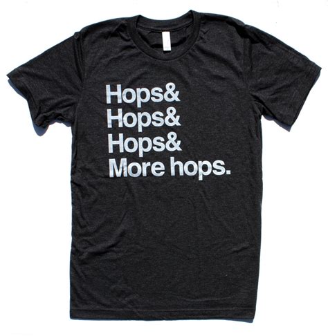 Hops Hops Hops and More Hops MENS/UNISEX T-shirt | Etsy