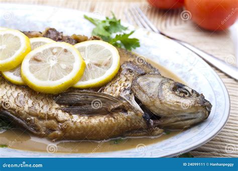 Cooked fish stock image. Image of cuisine, dishware, butterfish - 24099111