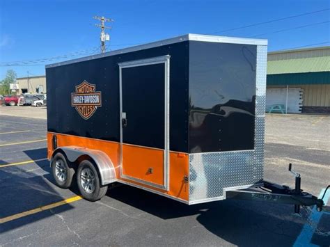 NEW - 6x12 TVRH Rock Solid Cargo Enclosed Harley Trailer | Southern ...