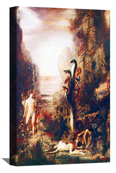 Gustave Moreau Painting Art Print Hercules and the Lernaean Hydra ...