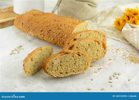 Classic Homemade Whole Wheat Bread with Seeds Stock Image - Image of ...