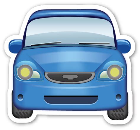 Oncoming Automobile Brand Stickers, Emoji Stickers, Red Bubble Stickers ...