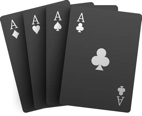 Black four aces poker card 14585768 PNG