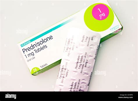 prednisolone tablets corticosteroids (steroids medication Stock Photo ...