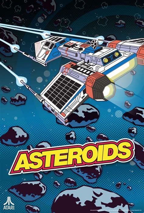 Atari Classic Poster Asteroids Vintage Video Games, Classic Video Games ...