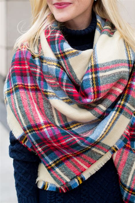 Plaid-Blanket-Scarf-5 - The Southern C