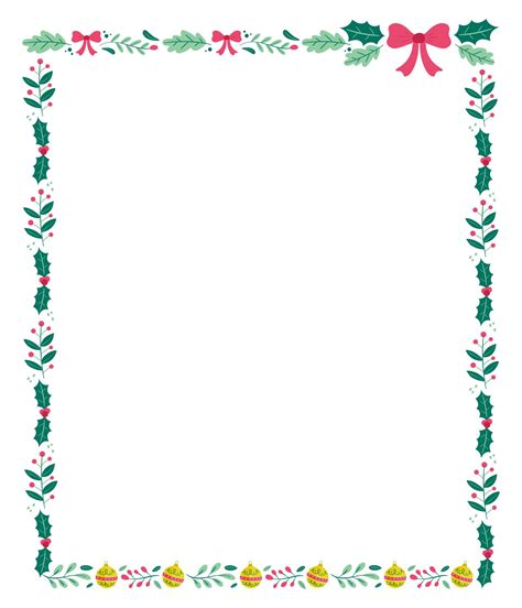 Printable Christmas Border Clipart