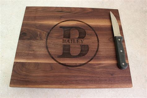 Personalized Engraved Wood Cutting Board by DamiansWoodWorks