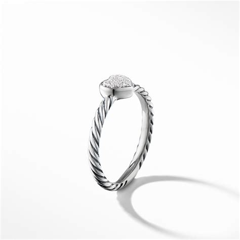 David Yurman Cable Collectibles Heart Ring with Diamonds – NAGI