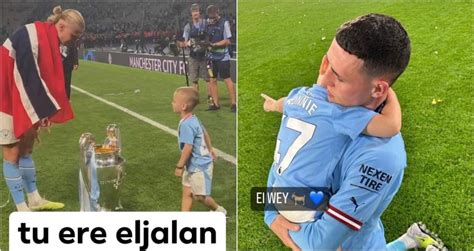 Move over Jack Grealish... Phil Foden's three-year-old son Ronnie is ...