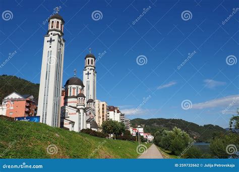 Zvornik, Bosnia and Herzegovina, 1 October 2022 the Cathedral of the ...