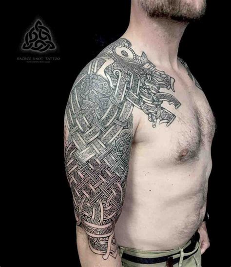 Saxon Tattoo Sleeve on Shoulder | Best Tattoo Ideas Gallery