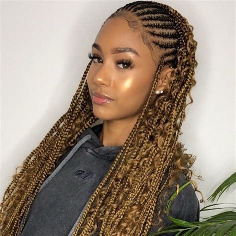 33+ Half Cornrows And Half Box Braids - DorotheaNolan