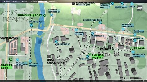 EFT Interchange Map Extractions Locations Escape from tarkov customs ...