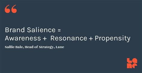 Understanding Brand Salience - Lane Agency