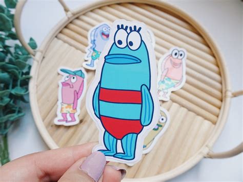 SpongeBob fish sticker / SpongeBob fish meme sticker / funny | Etsy